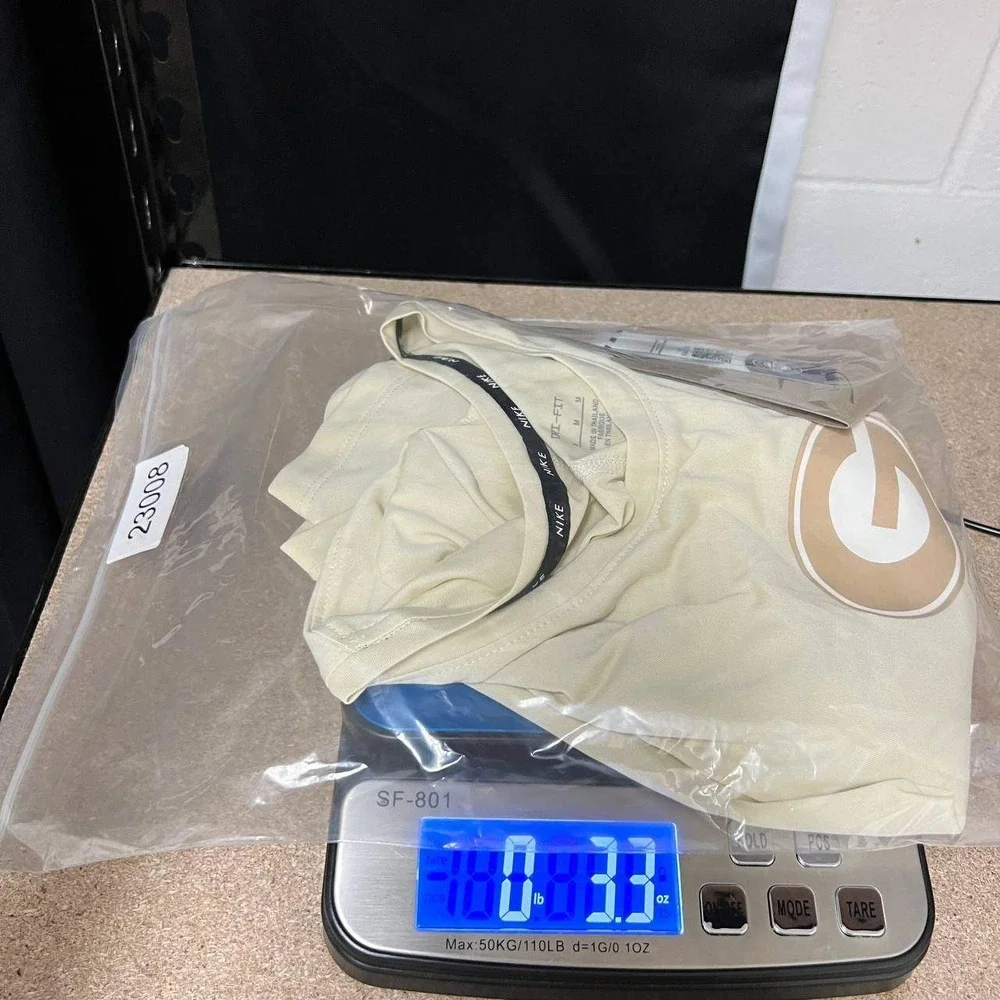 Nike Georgia Bulldogs UGA Dri-FIT Crop Top Women Medium Cream Short Sleeve New M